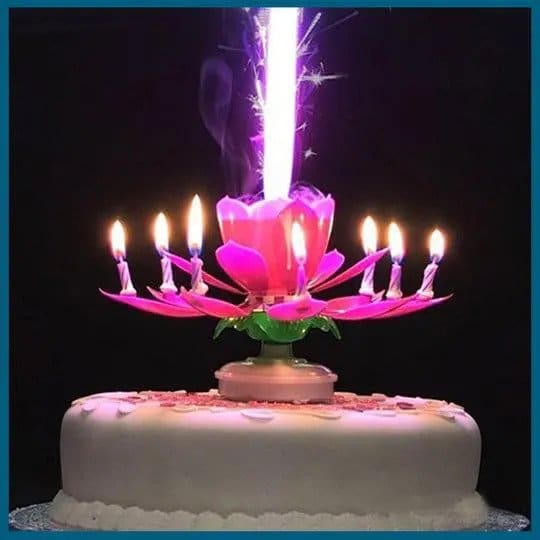 Rotating Lotus Surprise Candle - Image 4