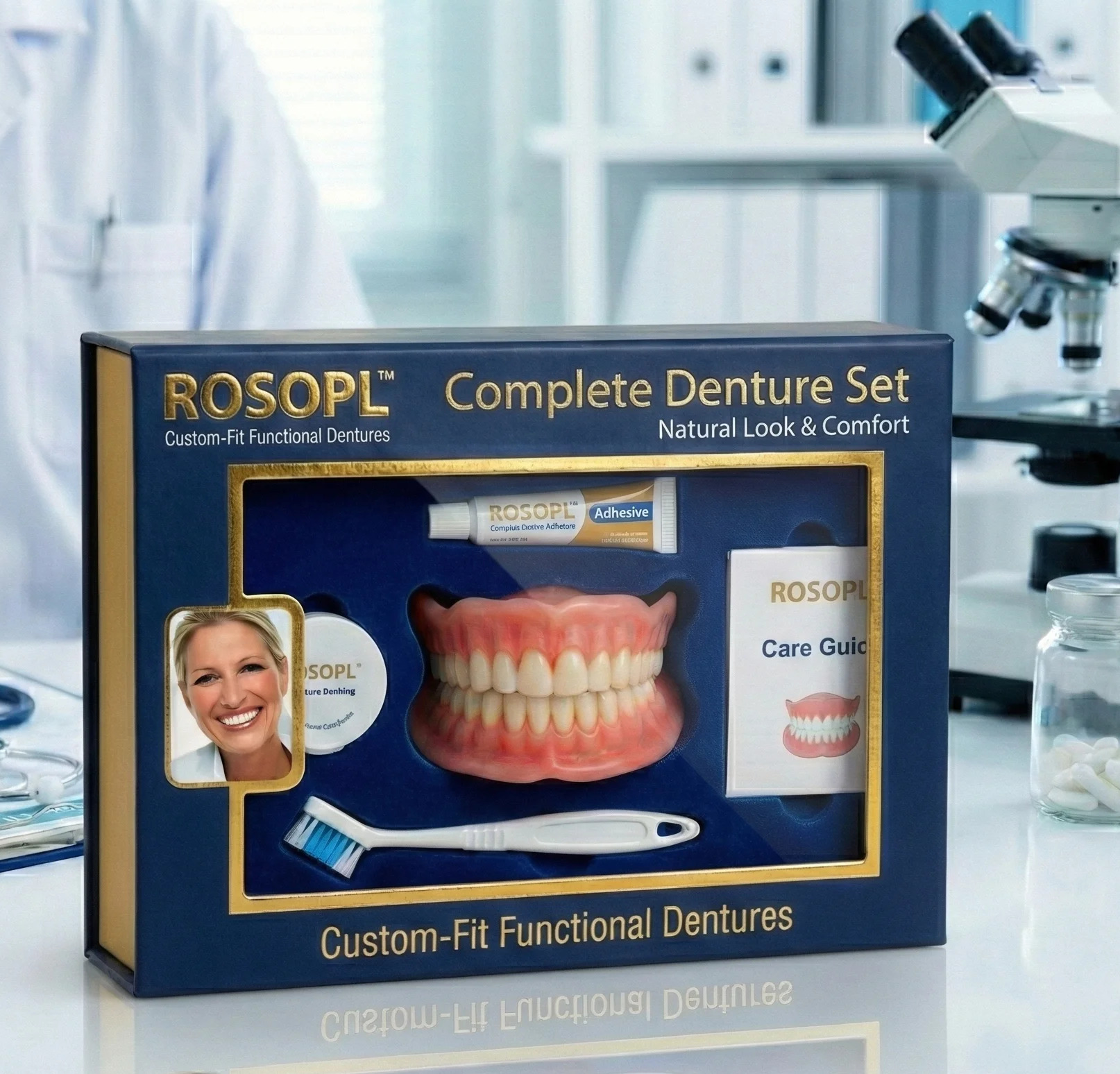🌎Ends Today: 70% OFF! ROSOPL Custom-Fit Full Functional DenturesMake you more confident