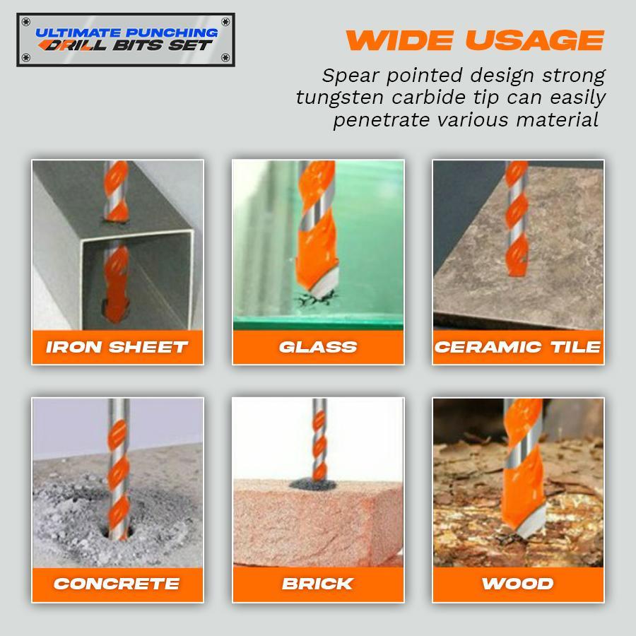 Ultimate Punching Drill Bits Set (5pcs) - Image 3