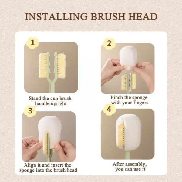5-in-1 Baby Bottle Cleaning Brush Set - Image 4