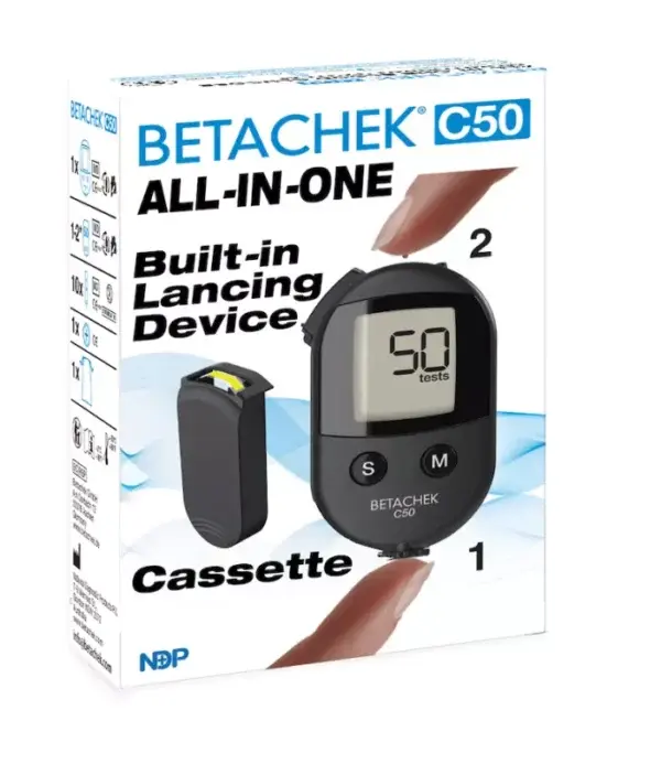 BETACHEK C50 All-in-One Glucose Meter