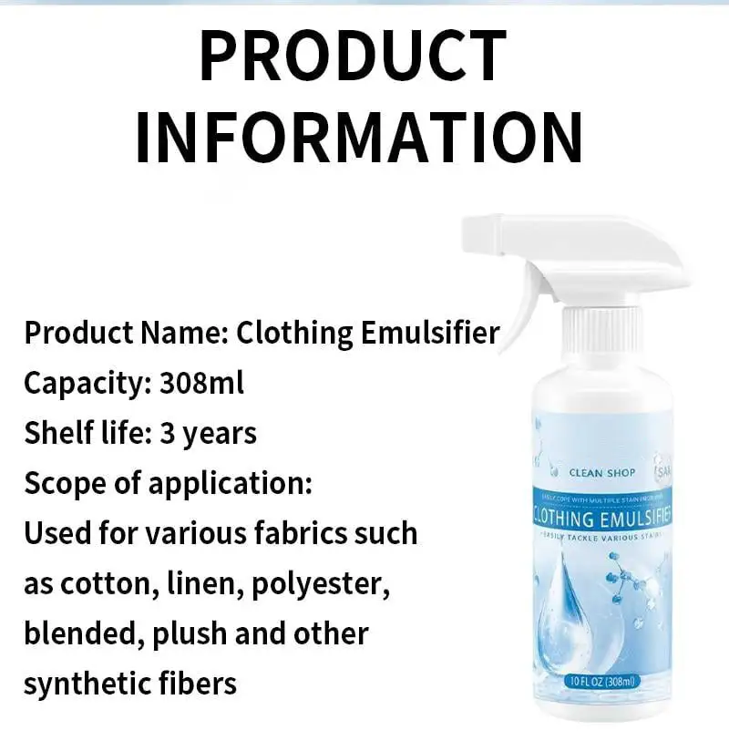 Clothing emulsifier, Non-Ionic Laundry Pre-Treatment - Your Go-To Laundry Cleaner✨ - Image 7