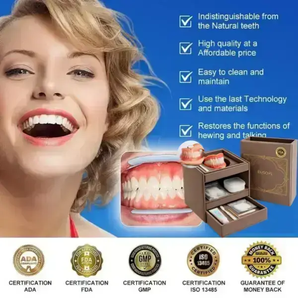 🔥🔥Ends Today: 70% OFF!🦷 CustomFit Full Functional Dentures Make you more confident - Image 3