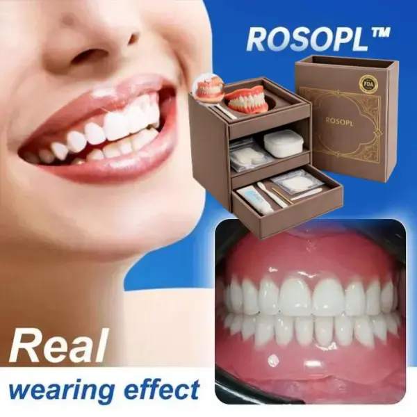 🔥🔥Ends Today: 70% OFF!🦷 Custom-Fit Full Functional Dentures Make you more confident
