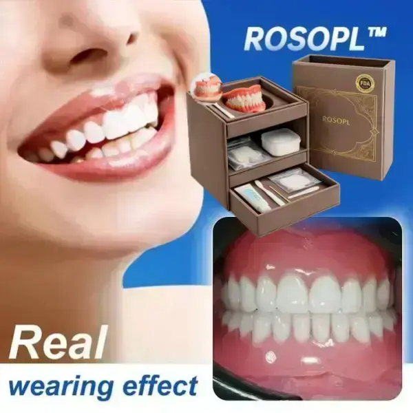 🔥🔥Ends Today: 70% OFF!🦷 Custom-Fit Full Functional Dentures Make you more confident