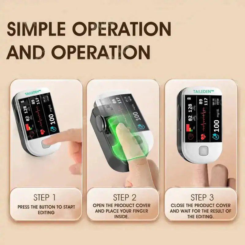 Fingertip Optical Glucose Sensor Monitor - Image 6