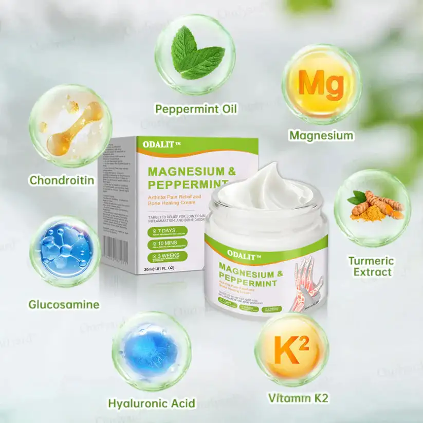Magnesium & Peppermint Arthritis Pain Relief and Bone Healing Cream - Image 3