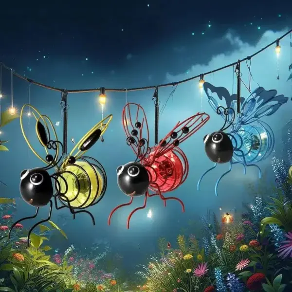 Outdoor Hanging Solar Bee Light