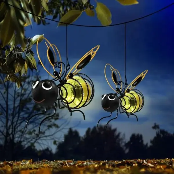 Outdoor Hanging Solar Bee Light - Image 2