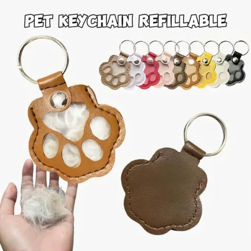 Pet Fur Keepsake Keychain