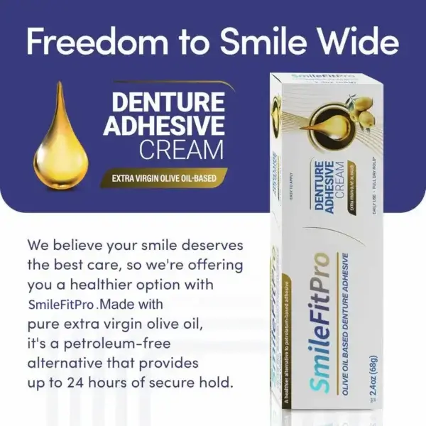Olive Oil Denture Adhesive Cream - Image 4