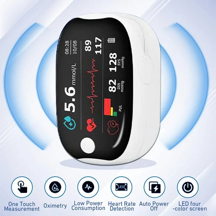 💥 2025 Limited 70% ️OFF 🩺 Laser Blood Glucose Monitoring Device 🔵 Non-invasive, Real-time Results 📲 Wireless Bluetooth Connectable - Image 4