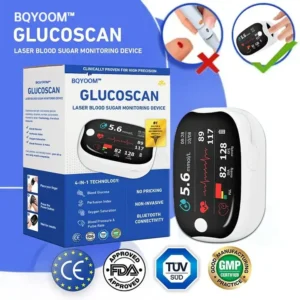 💥 2025 Limited 70% ️OFF 🩺 Laser Blood Glucose Monitoring Device 🔵 Non-invasive, Real-time Results 📲 Wireless Bluetooth Connectable
