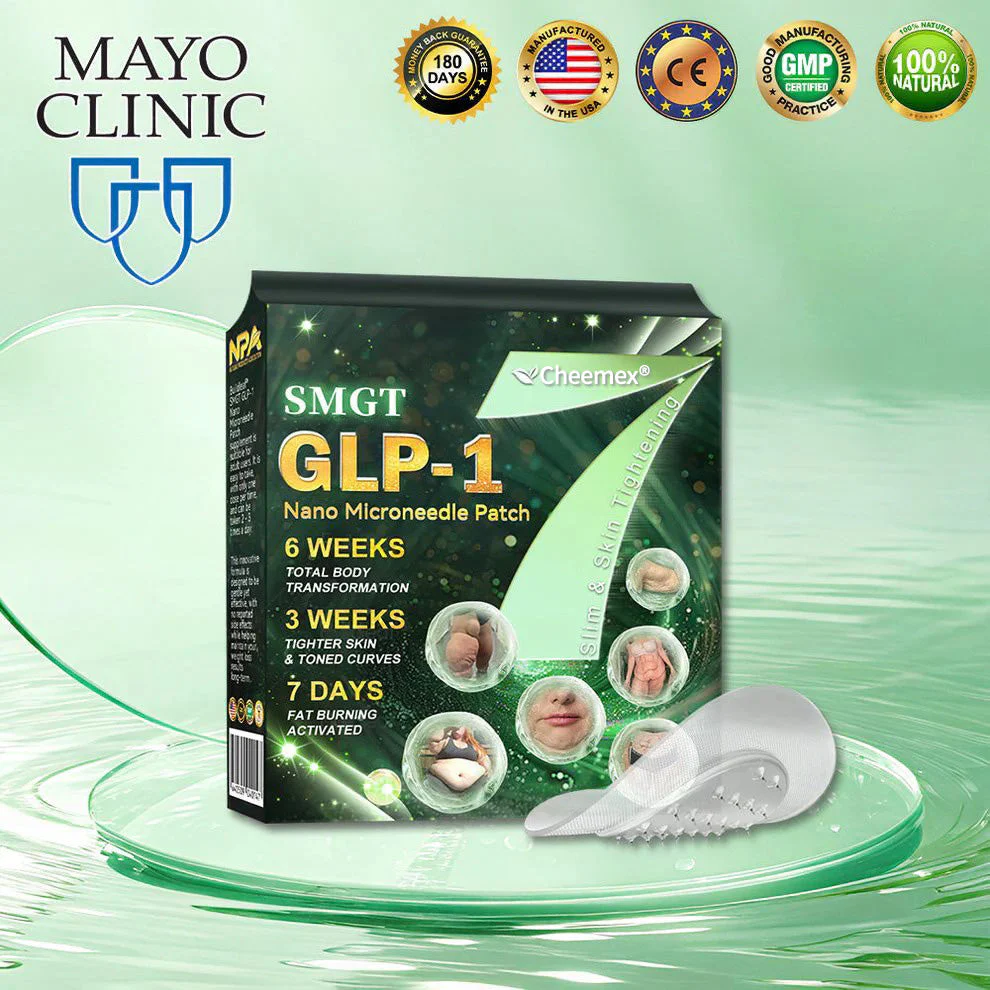 Mayo Clinic Recommended I Official Store | Nano Microneedle Patch with Collagen Peptides &Matrixyl 3000|Solution-Obesity,Cardiovascular Diseas, Diabetes, Sleep Apnea, Joint Problems and More|7-Day Results|Needle-Free Applicationwith