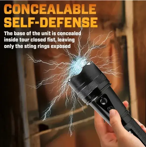 💥 2026 Flash Sale OFF ️🔦 VoltGuard X95 Tactical Stun Flashlight ⚡ Light in Dark, Power in Danger