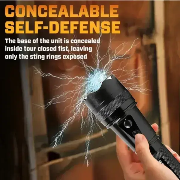 💥 2026 Flash Sale OFF ️🔦 VoltGuard X95 Tactical Stun Flashlight ⚡ Light in Dark, Power in Danger - Image 2