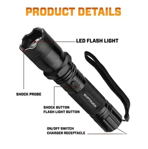 💥 2026 Flash Sale OFF ️🔦 VoltGuard X95 Tactical Stun Flashlight ⚡ Light in Dark, Power in Danger - Image 8