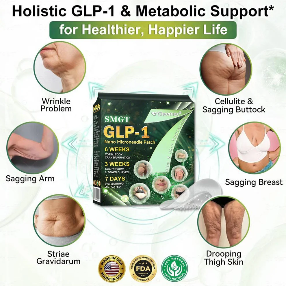 Mayo Clinic Recommended I Official Store | Nano Microneedle Patch with Collagen Peptides &Matrixyl 3000|Solution-Obesity,Cardiovascular Diseas, Diabetes, Sleep Apnea, Joint Problems and More|7-Day Results|Needle-Free Applicationwith - Image 3