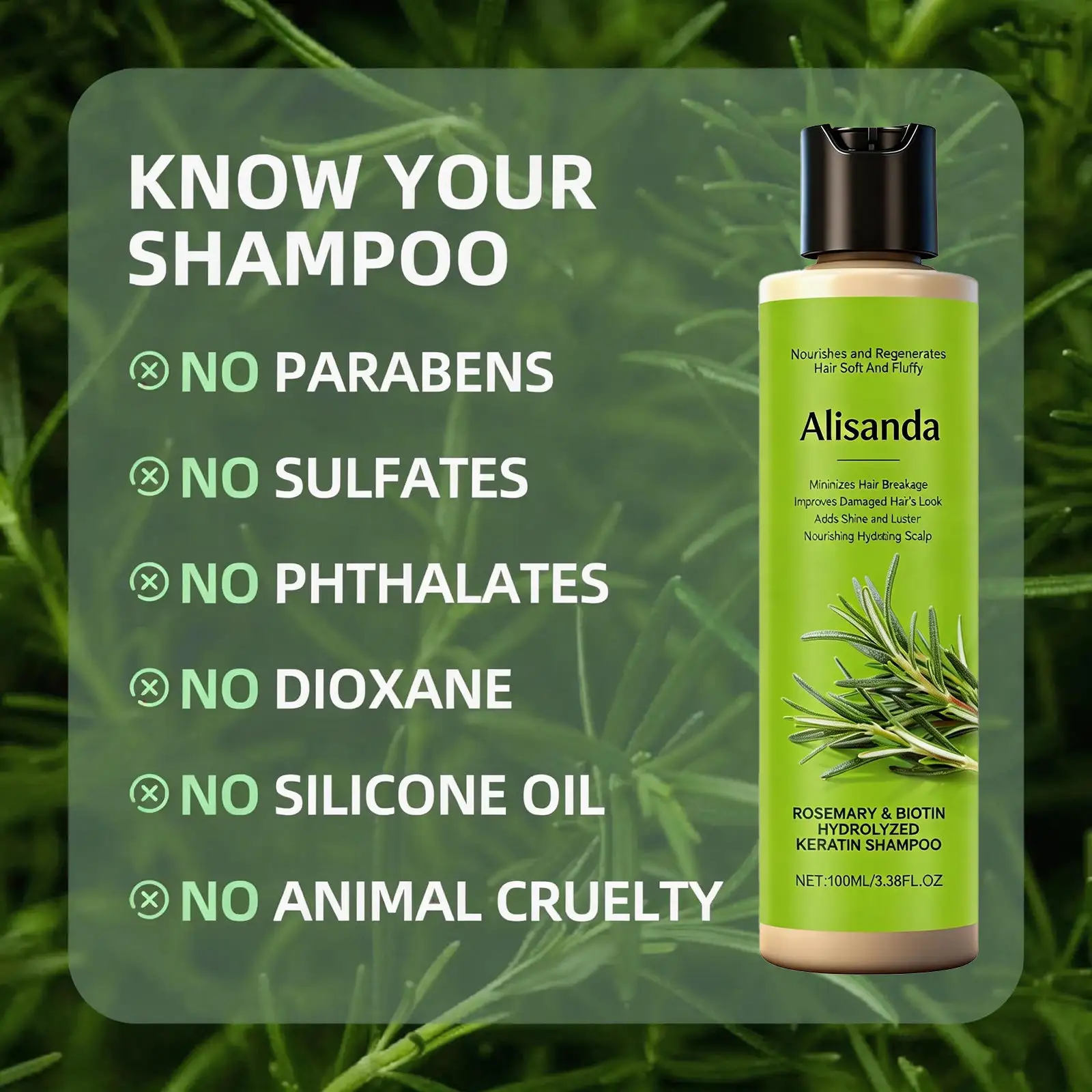 Organic Rosemary Hair Growth Shampoo - Image 6
