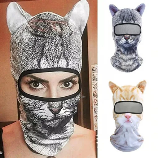 Cute Cat Ear Winter Balaclava