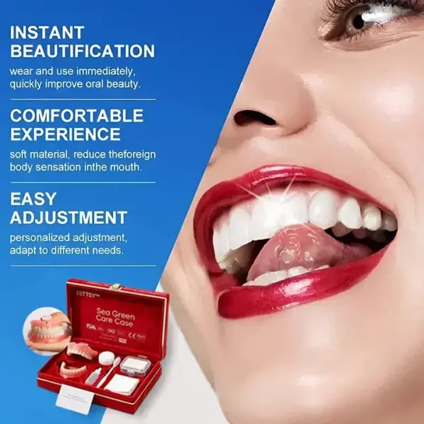 Ends Today: 70% OFF! ⏰70% OFF! Full Denture with Strong Suctiond Custom-Fit Full Functional Dentures
