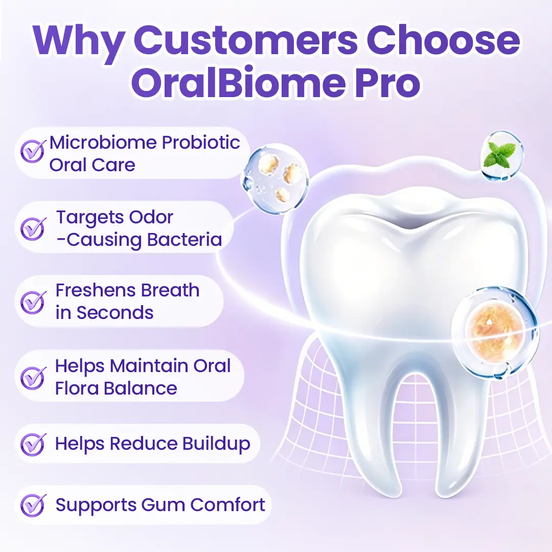 ✨FRESH-BREATH UPGRADE FOR DAILY USE 💜 OralBiome Pro Spray 🦷 Probiotic Support for Fresh Breath, Gum Comfort & Oral Balance ✨ - Image 6