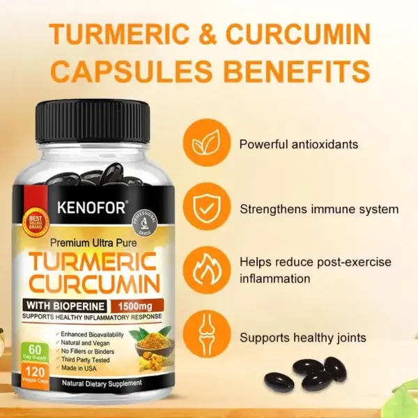 Kenofor Curcumin Antioxidant Capsules - Image 5