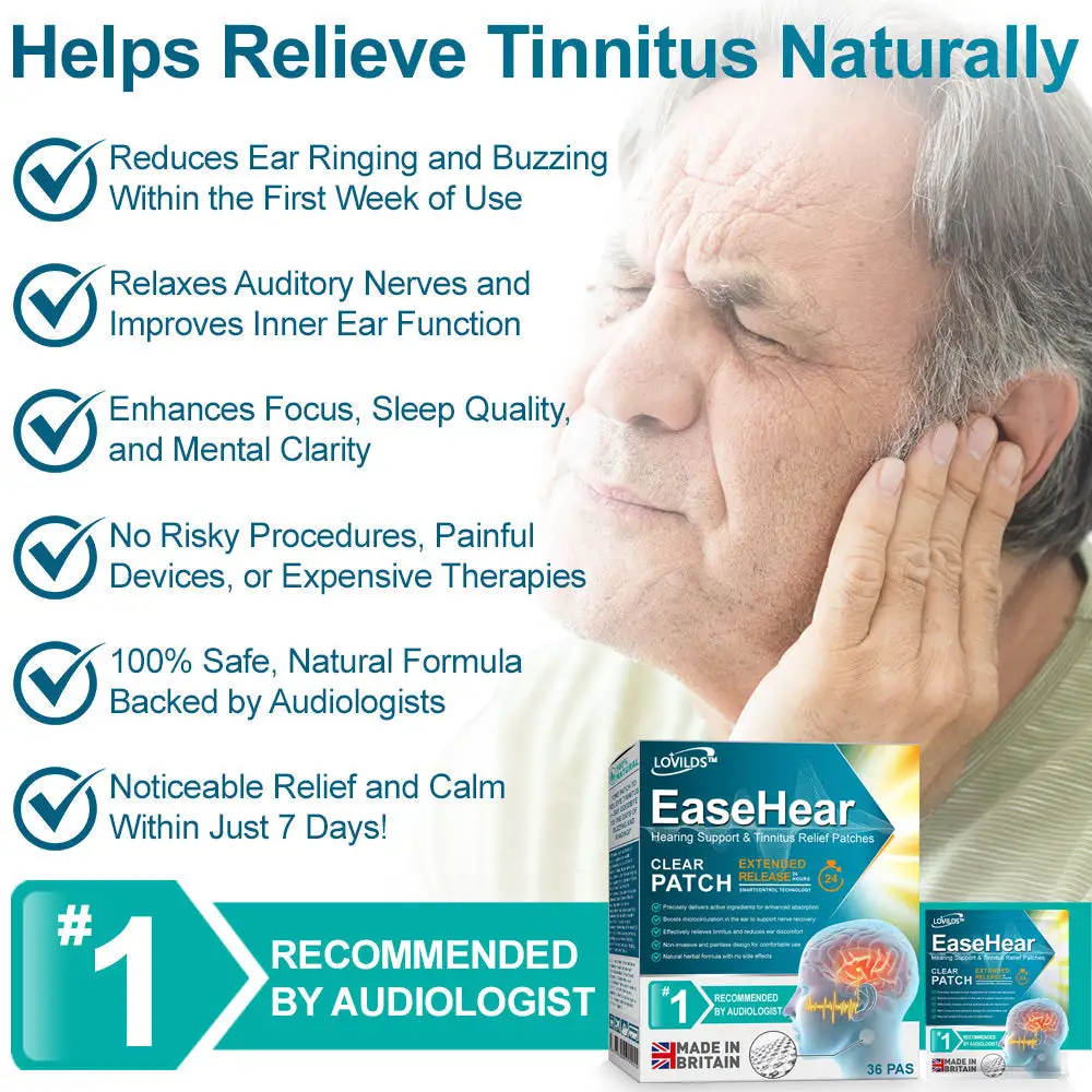 EaseHear Instant Hearing Support & Tinnitus Relief Patches - Image 4