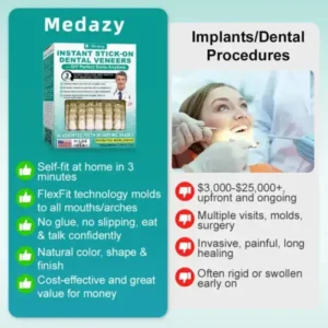 Instant Stick-on Dental Veneers (✅Clinically proven, easy-to-use dental veneers trusted by over 8,000 US users for a comfortable, natural smile.) - Image 2
