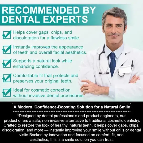 Instant Stick-on Dental Veneers (✅Clinically proven, easy-to-use dental veneers trusted by over 8,000 US users for a comfortable, natural smile.) - Image 4