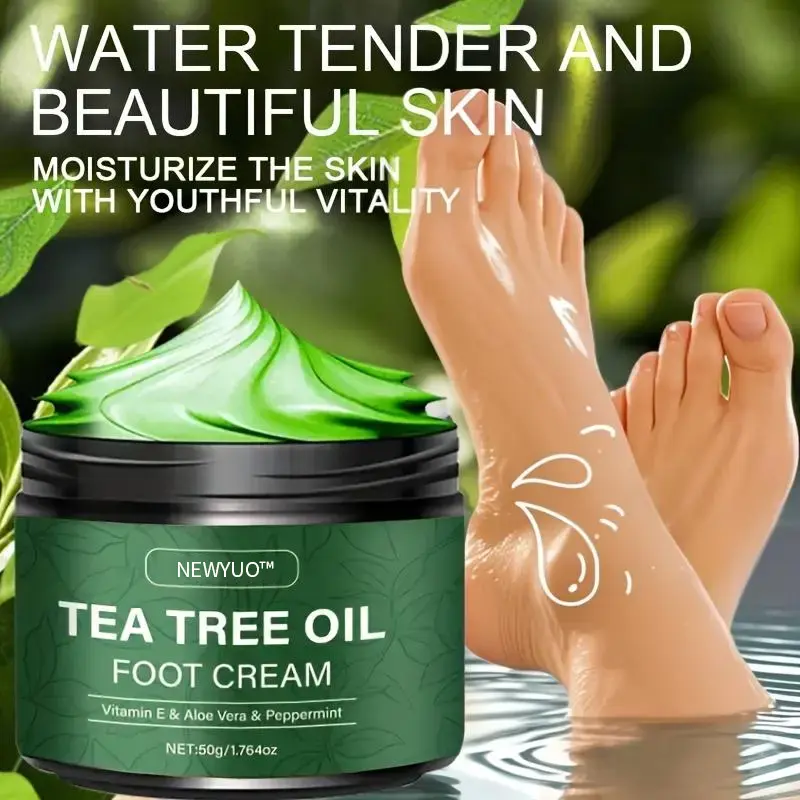 🎁 Limited-Time Offer 🎁 - Don't miss out!Tea Tree Oil Foot Cream (Repairs Dry Cracked Heels, Soothes Tired Feet, Eliminates Odor & Restores Soft Skin) - Image 18