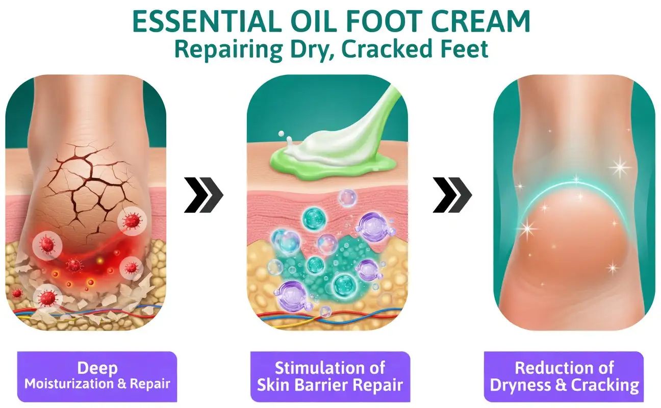 🎁 Limited-Time Offer 🎁 - Don't miss out!Tea Tree Oil Foot Cream (Repairs Dry Cracked Heels, Soothes Tired Feet, Eliminates Odor & Restores Soft Skin) - Image 3