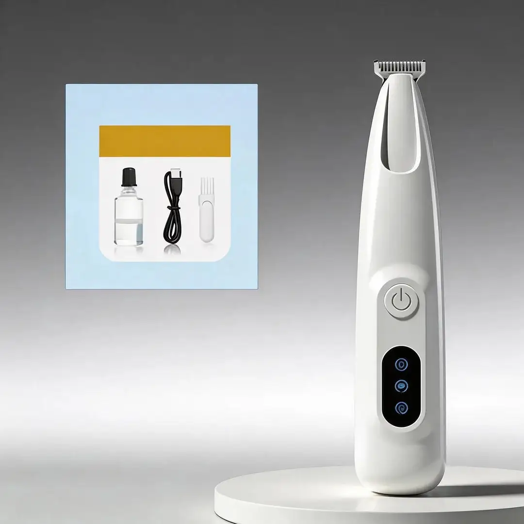 Silent Electric Pet Claw and Hair Trimmer with LED Light | Safe and Low Noise, Suitable for Dogs and Cats