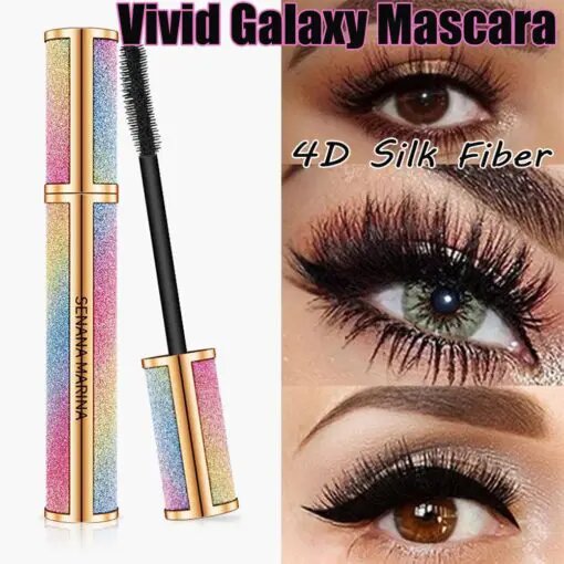 4D Vivid Galaxy Waterproof Silk Fiber Thick Lengthening Mascara