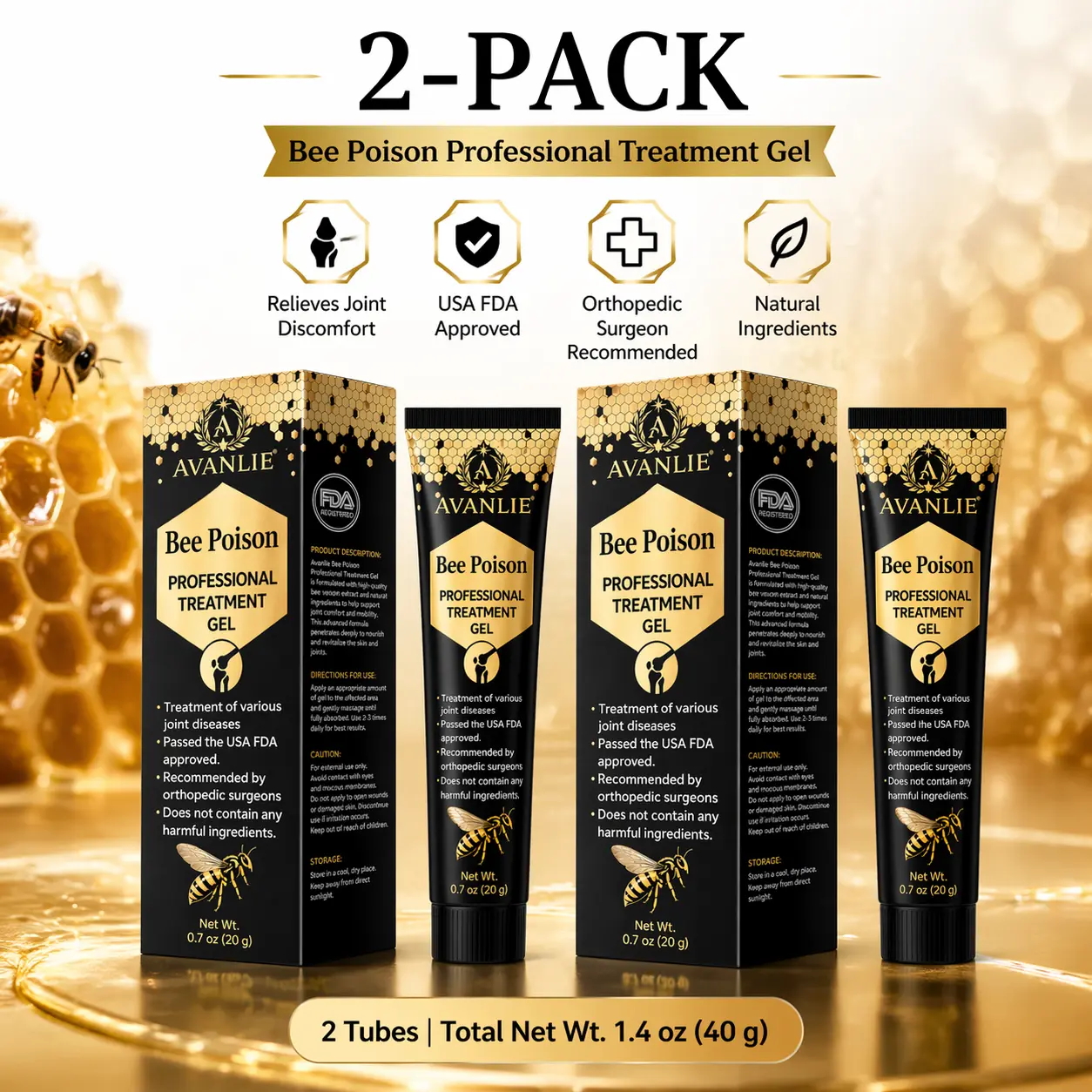 Bee Poison Joint Relief Gel - Image 2