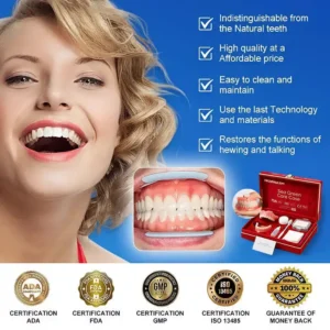 Alternative view of -Ends Today: 70% OFF! Full Denture with Strong Suctiond Custom-Fit Full Functional Dentures🦷