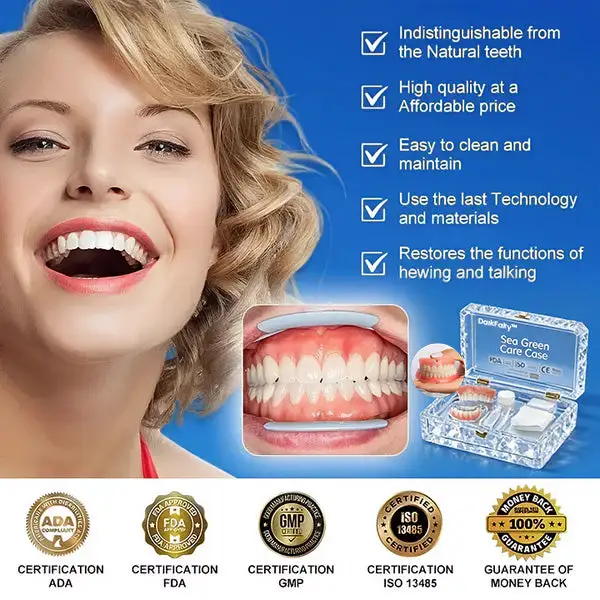 --Ends Today: 75% OFF! Full Denture with Strong Suctiond Custom-Fit Full Functional Dentures🦷 - Image 3