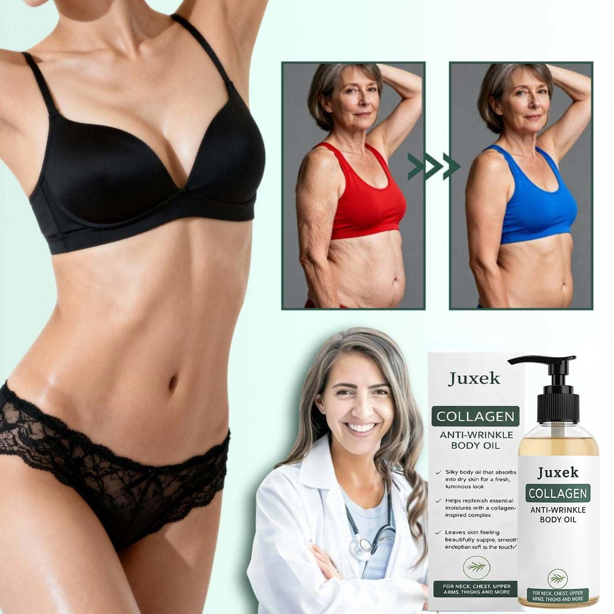 JUXEK Collagen Oil | Tightens and lifts sagging skin by 98% within 24 hours - Image 5