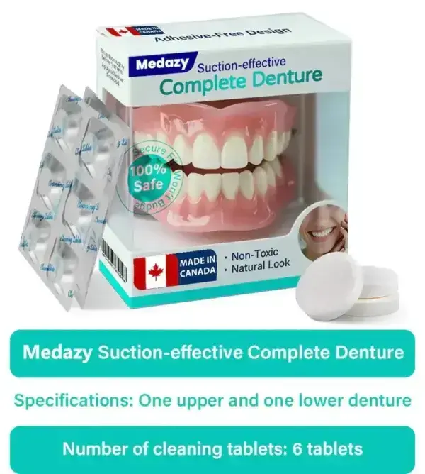 Suction-fit Complete Denture 🦷🍎🍏