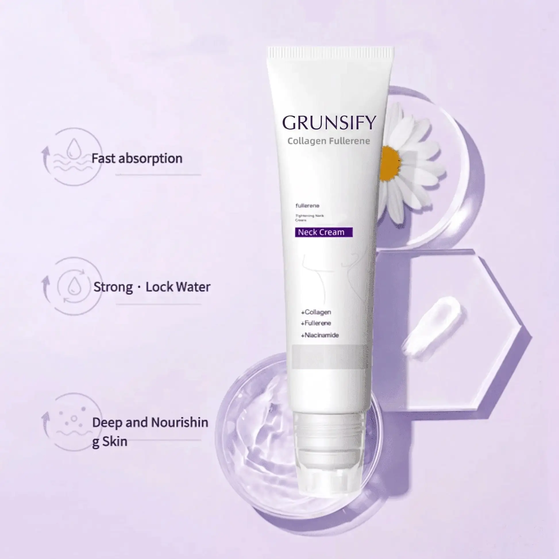 ✨ Roller Massage Cream — 🧴 Infused with Retinol & Hyaluronic Acid | Firms the Neck, Reduces Wrinkles & Double Chin - Image 4