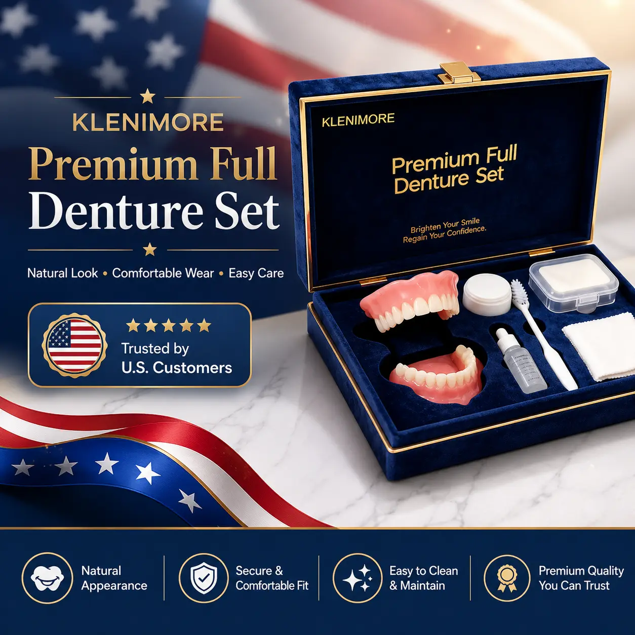 ⏰Ends Today: 50% OFF! Custom-Fit Dentures— Designed for Comfort and a Natural-Looking Smile