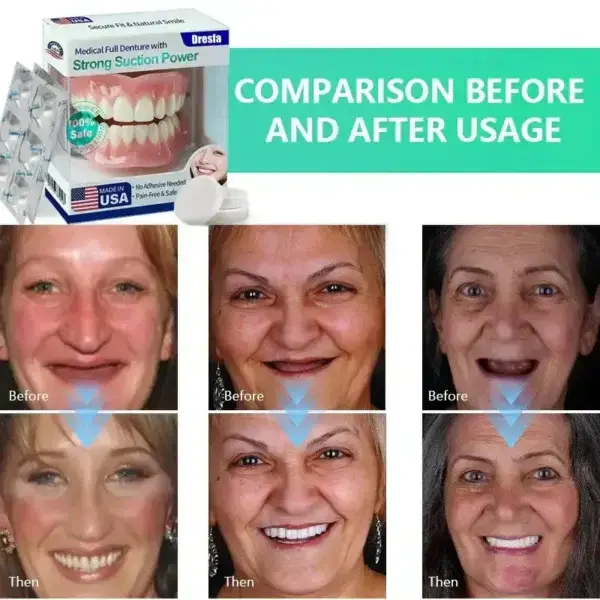 🔥Limited Time 50% OFF: 2nd ltem 60% Full Denture with Strong Suction ✅ Made and Shipped from the USA🍀 - Image 2