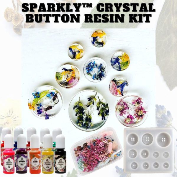 Sparkly Crystal Button Resin Kit - Image 2