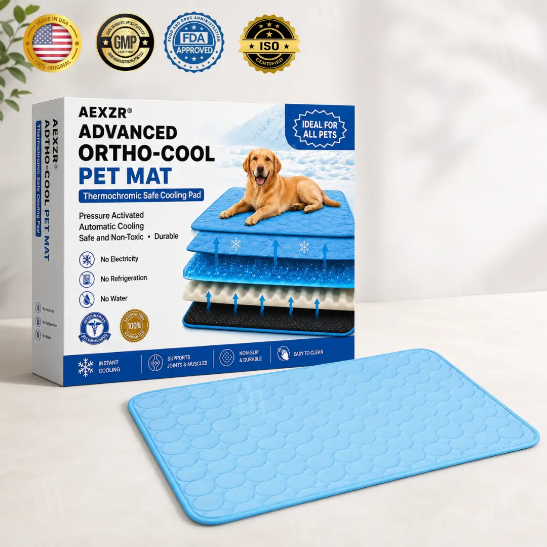Advanced Ortho-Cool Pet Mat | Thermochromic Safe Cooling Pad