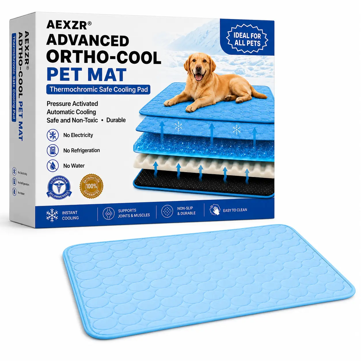 Advanced Ortho-Cool Pet Mat | Thermochromic Safe Cooling Pad - Image 9