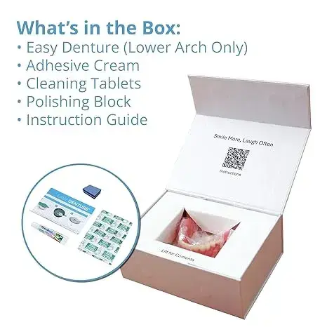 Easy Denture Upper Boil & Bite Denture (Small/Medium) | Self-Fitting - Image 4