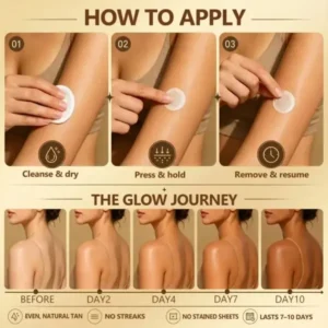 Hiskin Sunless Tanning Microneedle Patch | DHA-Free Bronze Glow - Image 18