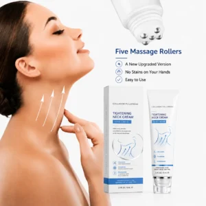 Instant Neck Firming Cream with 5-Ball Roller & Retinol - Image 5