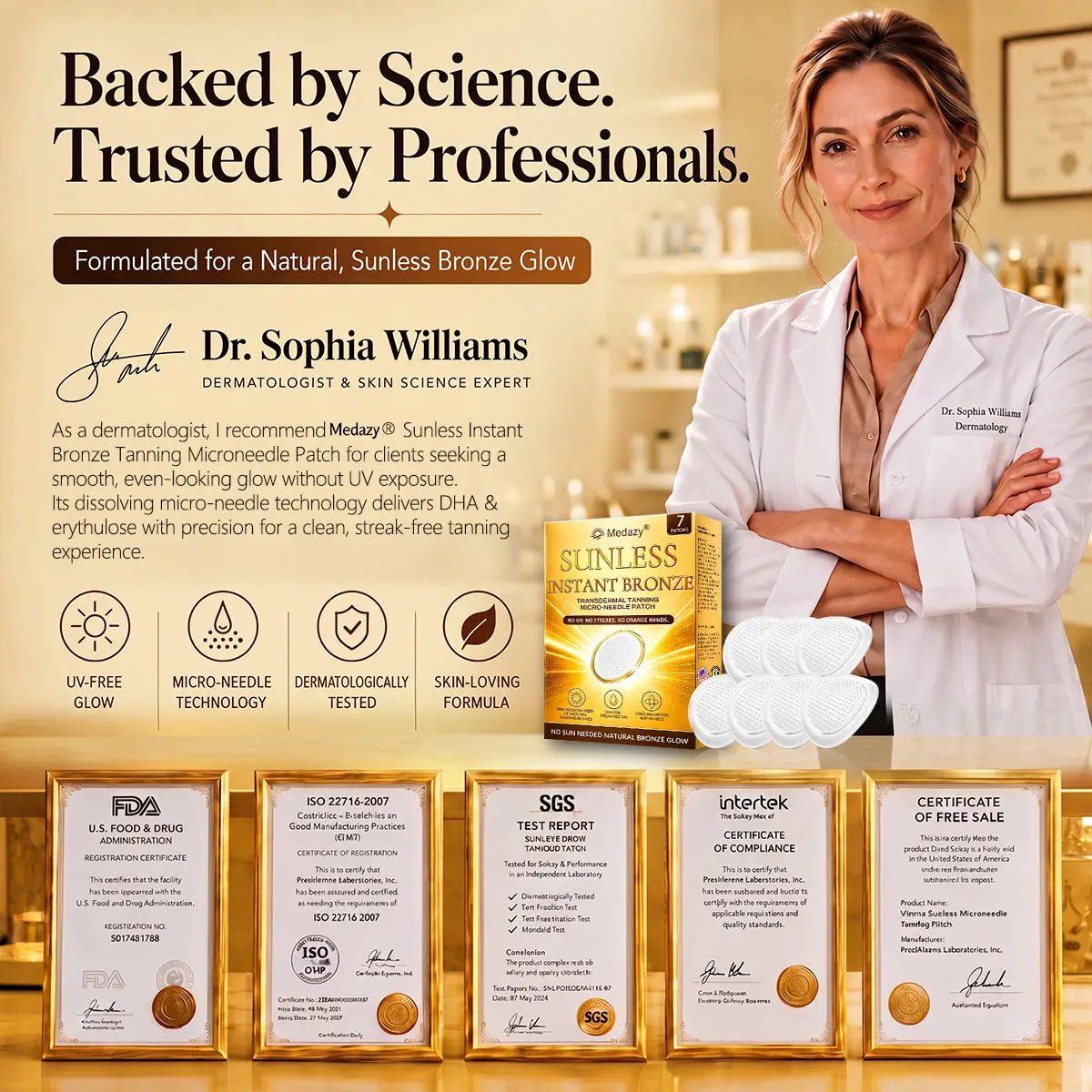 Sunless Tanning Microneedle Patch - | DHA-Free - Image 12