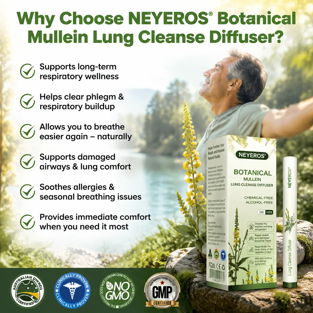 NEYEROS Botanical Mullein Lung Cleanse Diffuser - Image 4